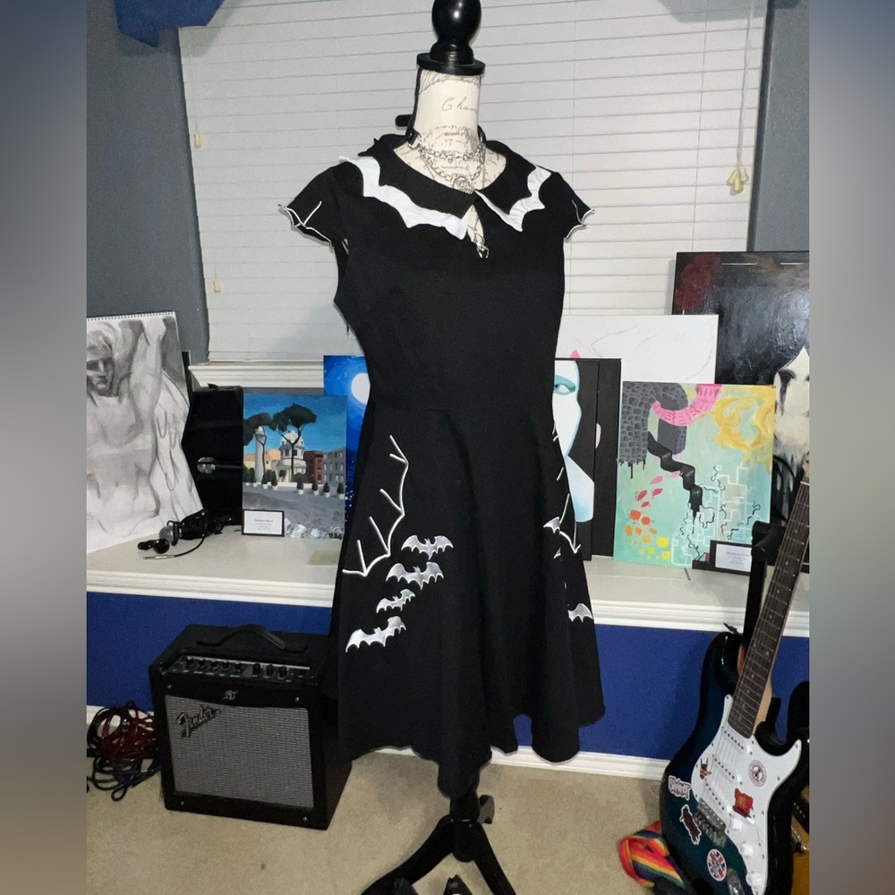 ❤️ Goth Bat-Spider Wen Vintage Dress 🖤